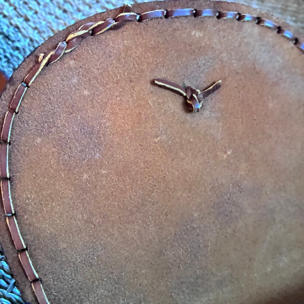 Vintage Handmade Brown Leather Saddle Bag Crossbody | Boho Western Artisan Purse - Picture 7 of 16